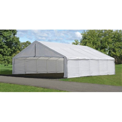 Ultra Max 30' x 40' White Industrial Canopy Enclosure Kit Fits 2 3/8" Frame   554795211